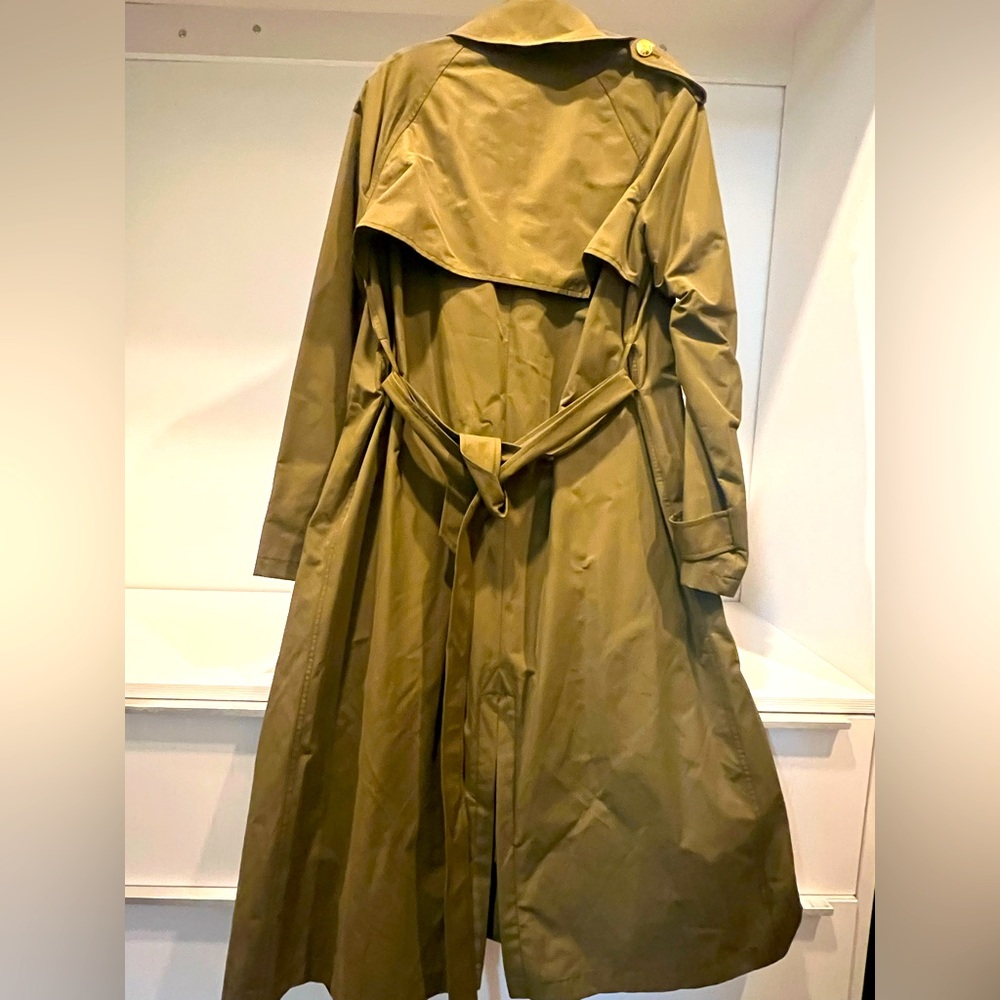 Nili Lotan Toussaint Double-Breasted Trench Coat olive S jacket - Picture 4 of 7